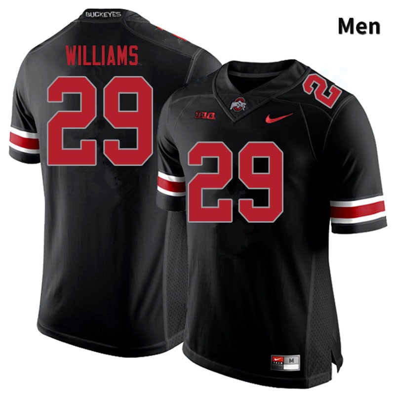 Ohio State Buckeyes Kourt Williams Men's #29 Blackout Authentic Stitched College Football Jersey
